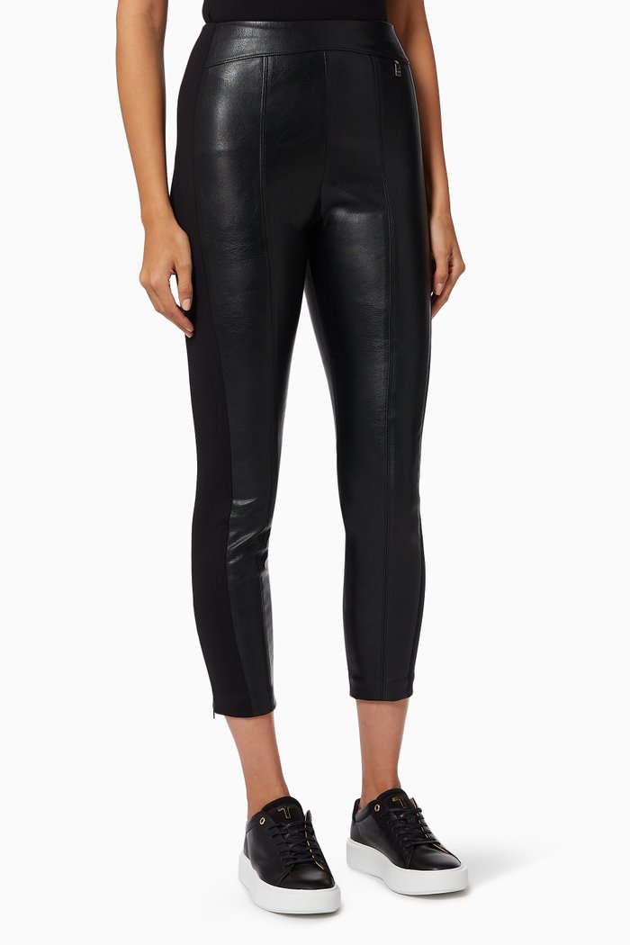 

Vllada Leggings in Faux Leather, Black