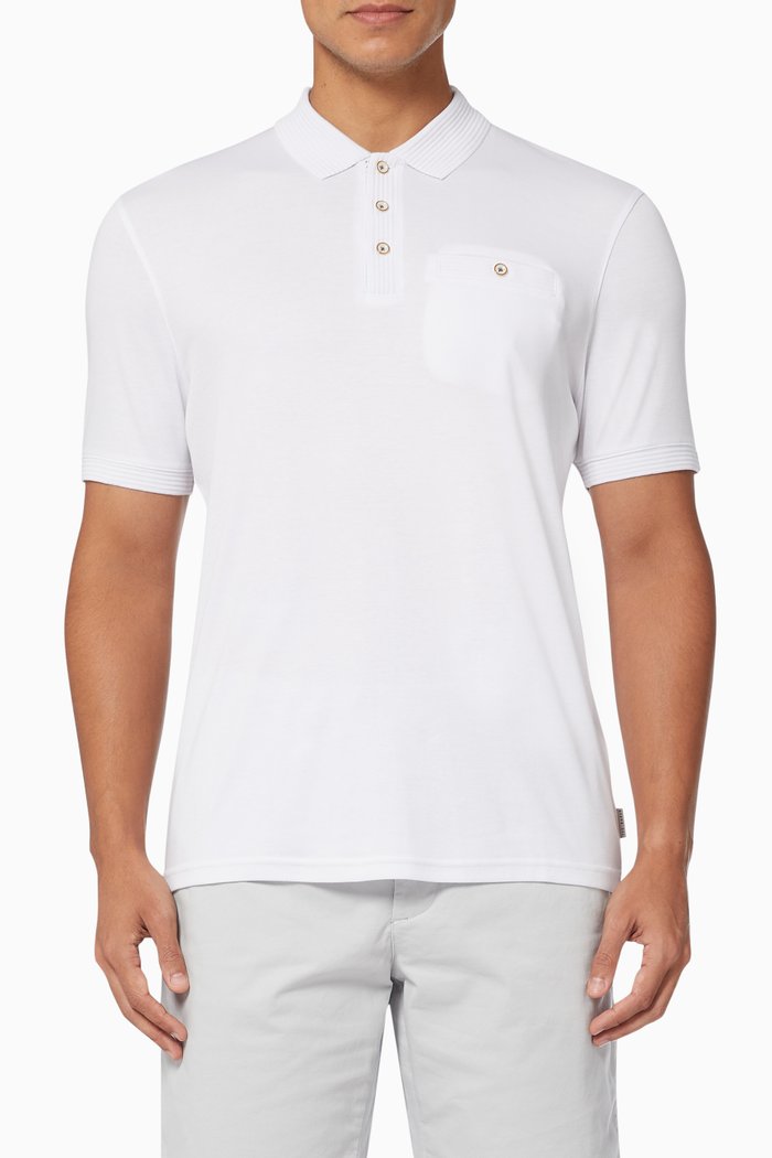 

Pumpit Polo in Cotton Jersey, White