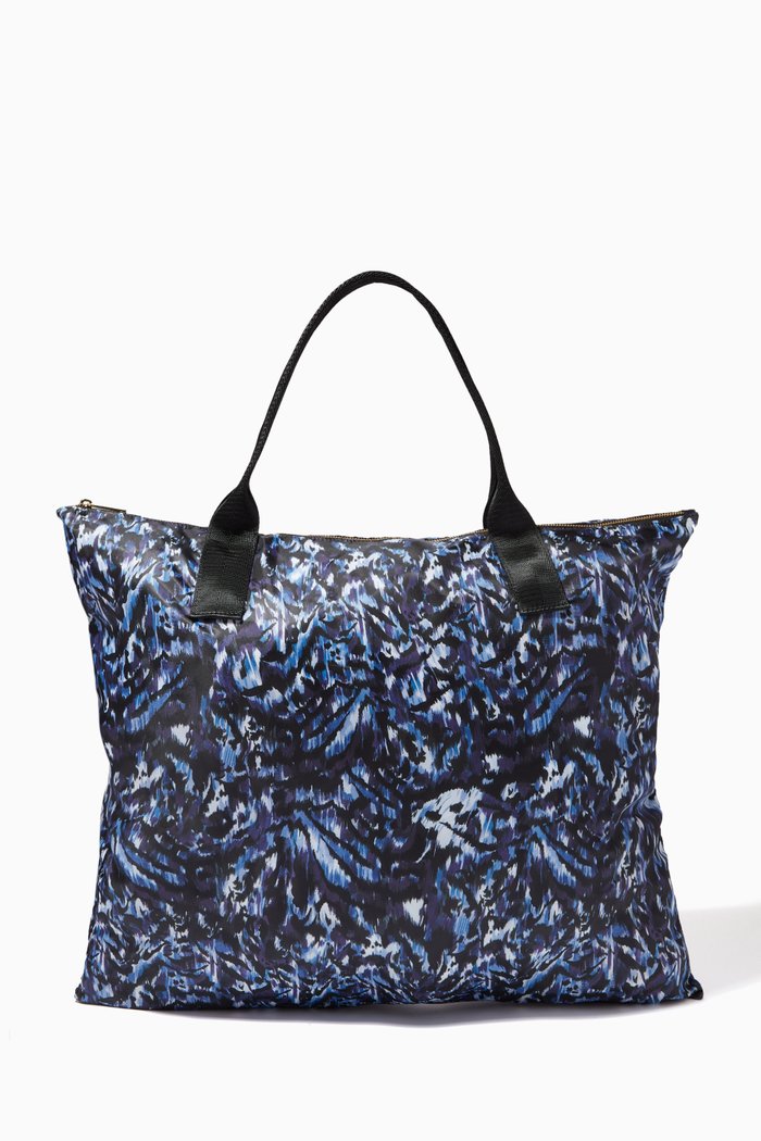 

Nillia Foldable Tote Bag in Urban Nylon, Blue
