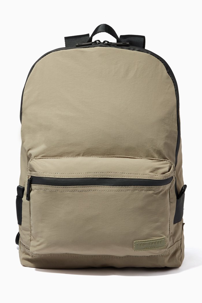 

Britspy Foldaway Backpack in Recycled Nylon, Green