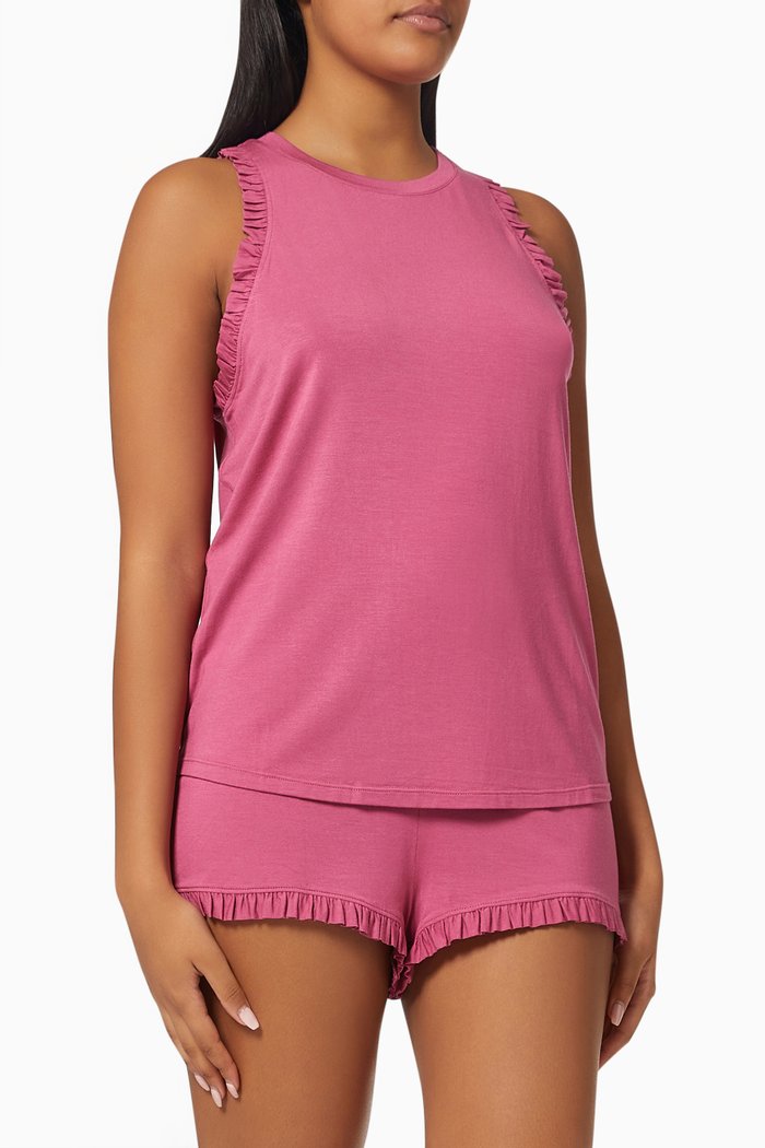 

Ruthie Pyjama Set in Modal, Burgundy