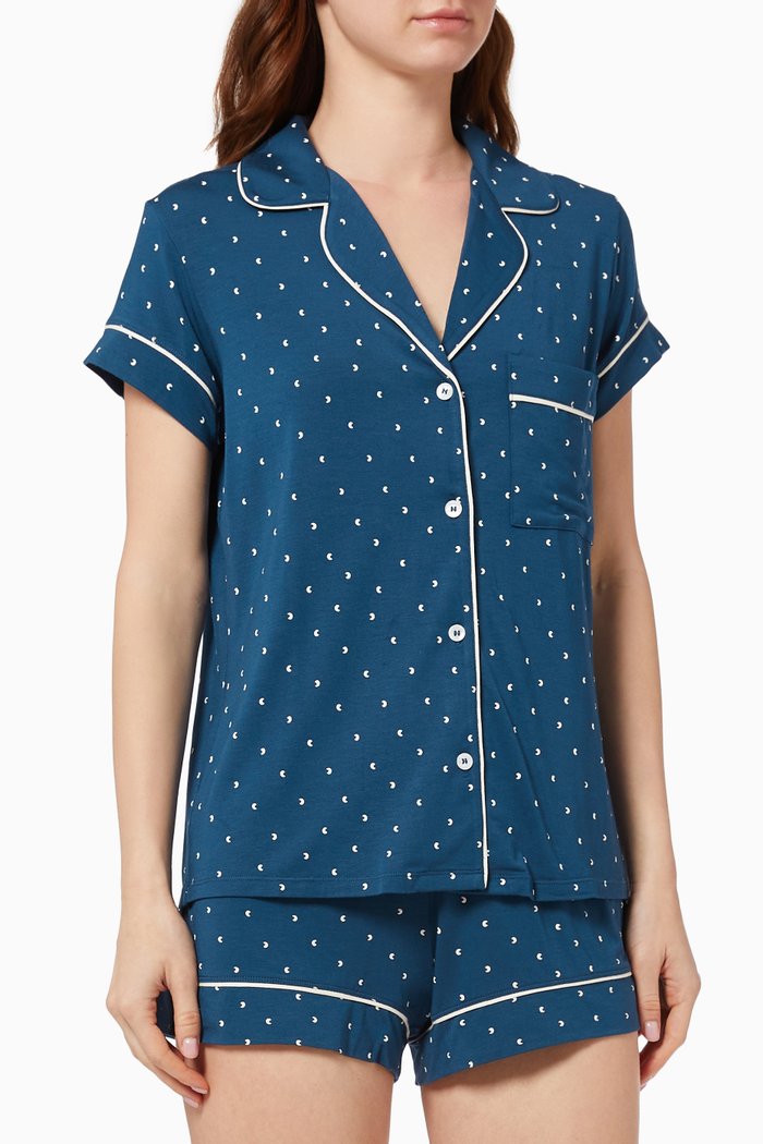 

Gisele Short Pyjama Set in Modal, Blue