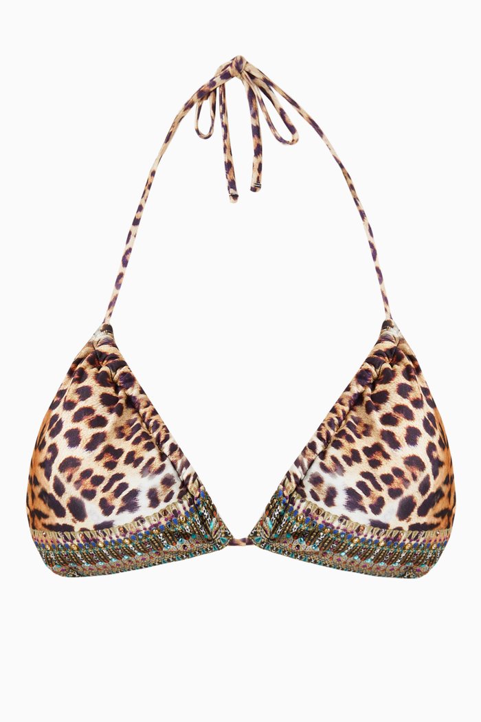 

Call Of The Cathedral Triangle Bikini Top in Econyl®, Multicolour