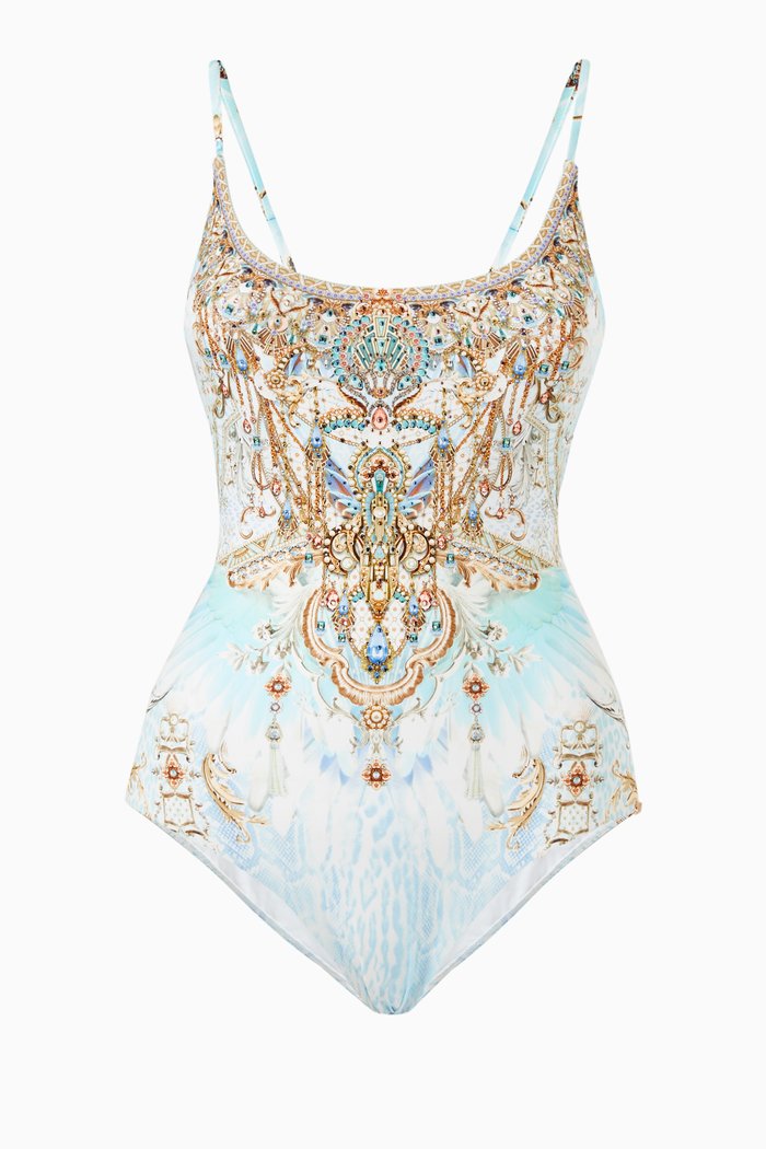 

Gatsbys Girl Swimsuit in Econyl®, White