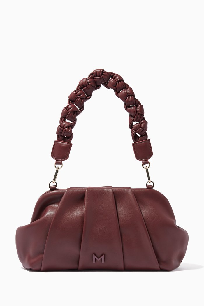 

Dondolo Pleated Clutch Bag, Burgundy