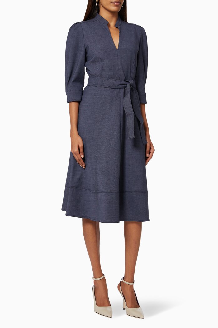 

Caladio Dress with Belt, Blue