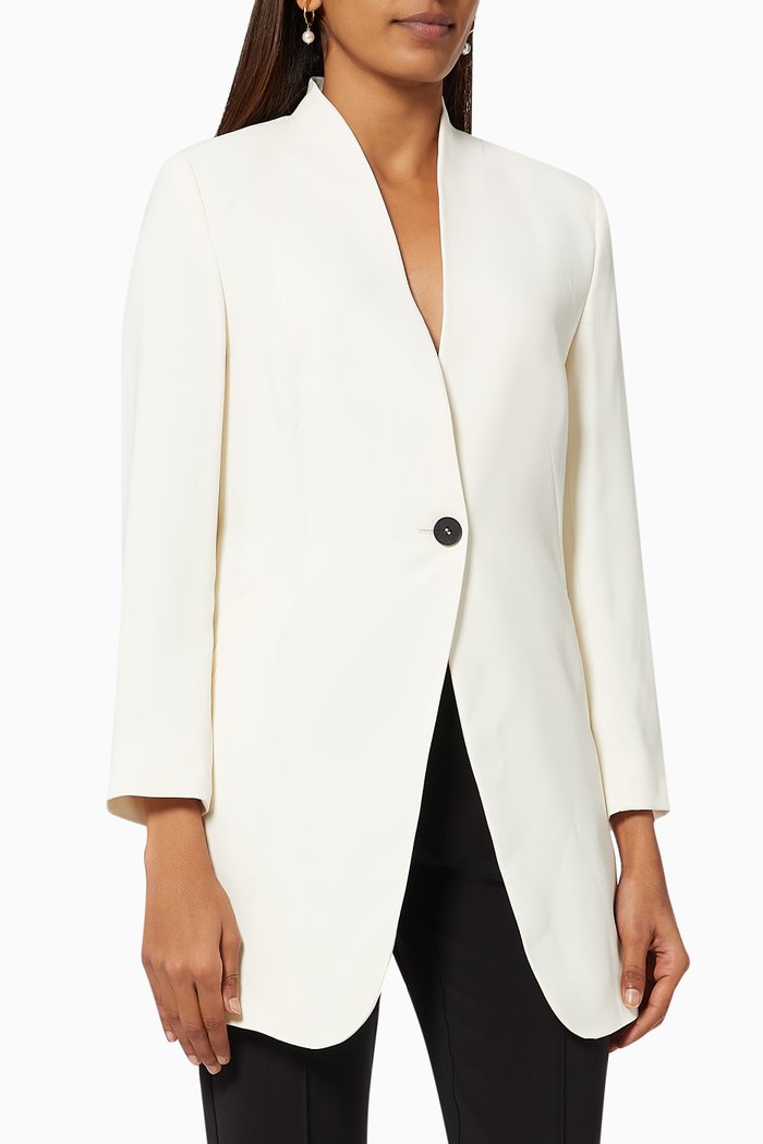 

Milla Long Sleeve Jacket, White