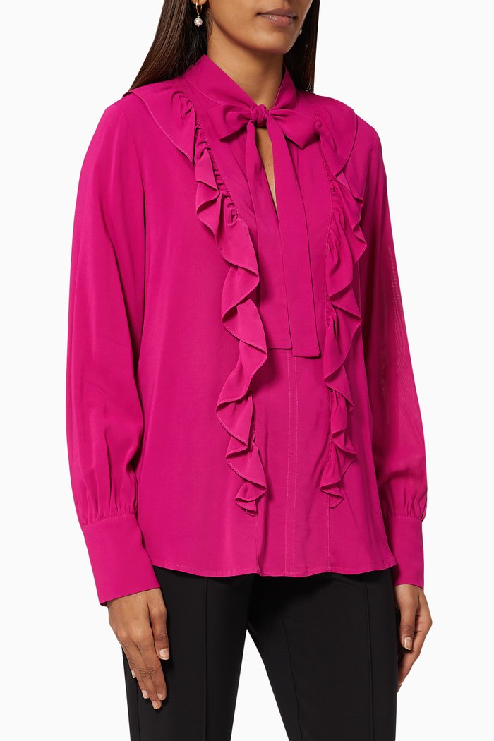 

Salima Ruffle Blouse, Pink