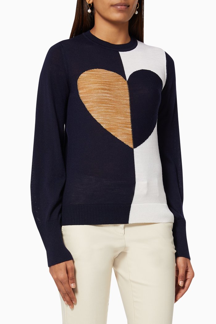 

VIP Heart Sweater, Blue