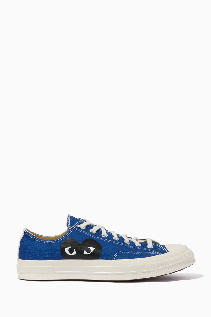 x Converse Chuck 70 Low Top Sneakers in Canvas, Blue