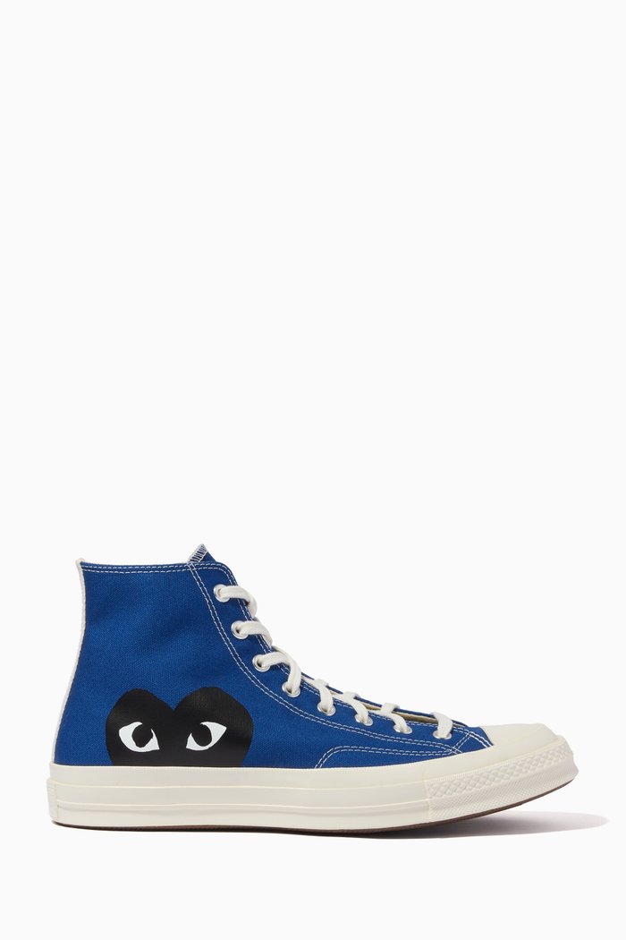 

x Converse Chuck 70 High Top Sneakers in Canvas, Blue