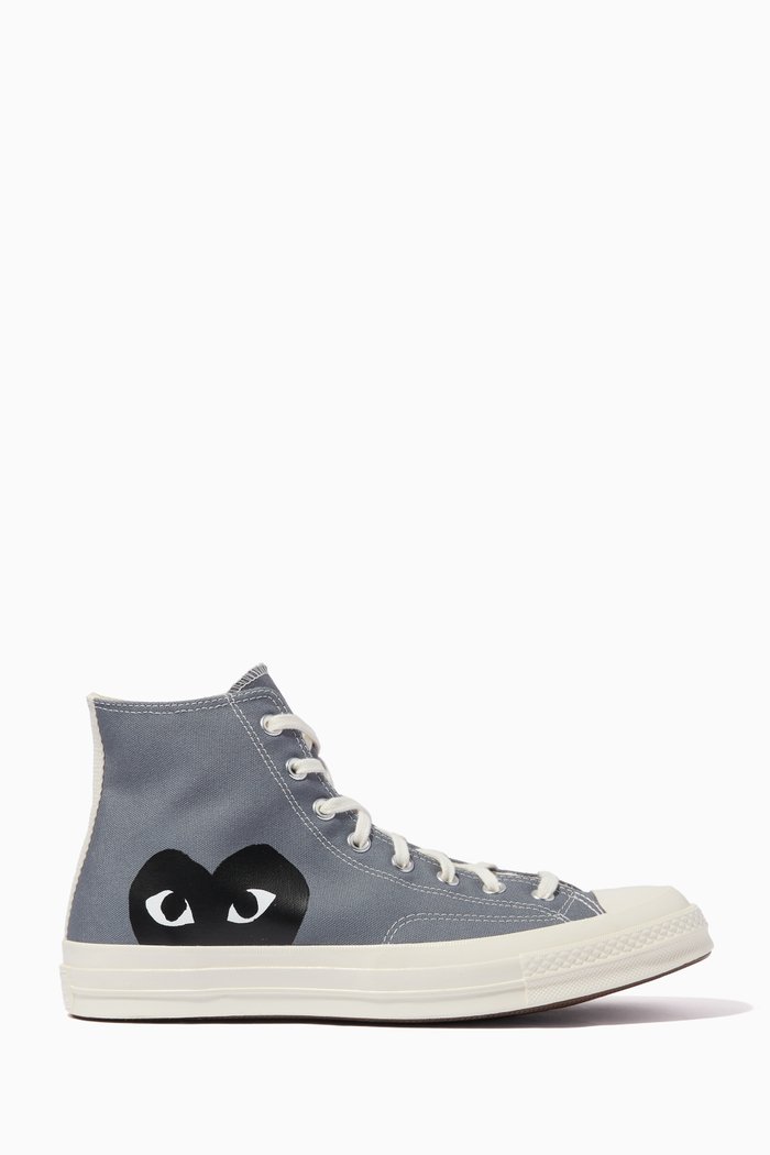 

x Converse Chuck 70 High Top Sneakers in Canvas, Grey