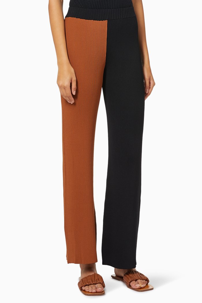 

Fama Pants in Ribbed Knit, Multicolour