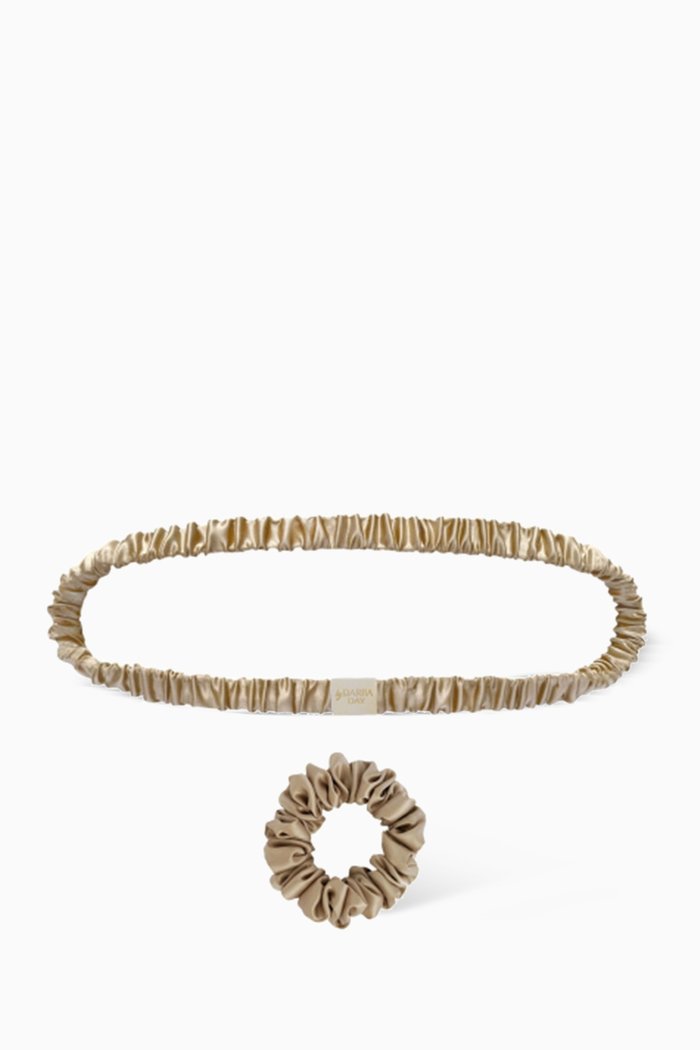 

Medium Mulberry Silk Headband & Scrunchie Set, Colourless
