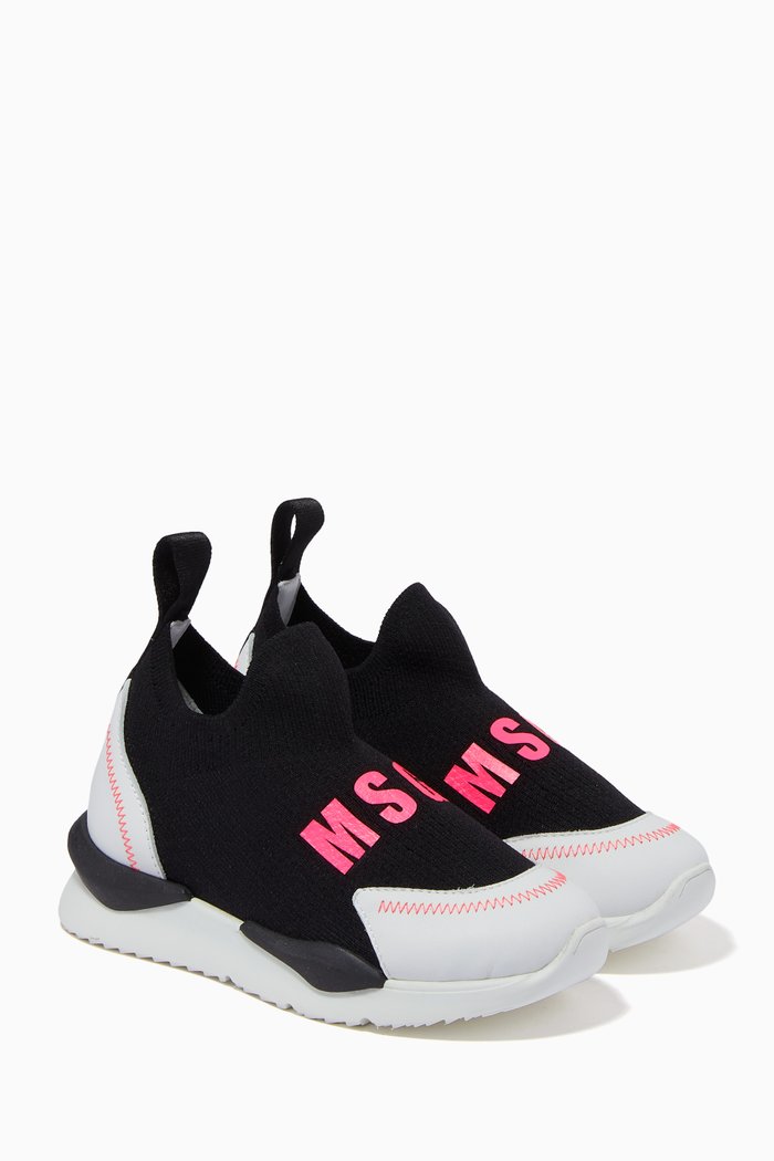 

Logo Sock Sneakers, Black