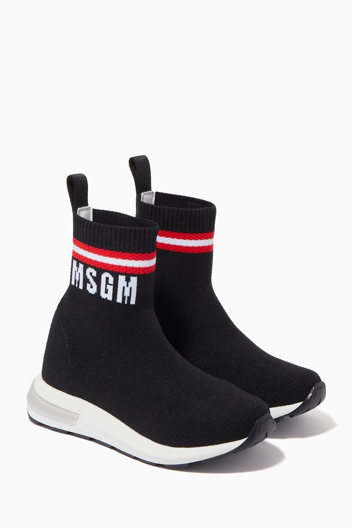 

Logo Sock Sneakers, Black
