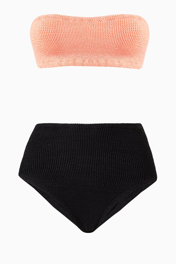 

Duo Edie Bikini Set in Crinkle Nylon Blend, Pink
