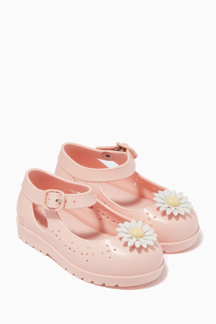 

Mini Classic Daisy Sandals with Bag, Pink