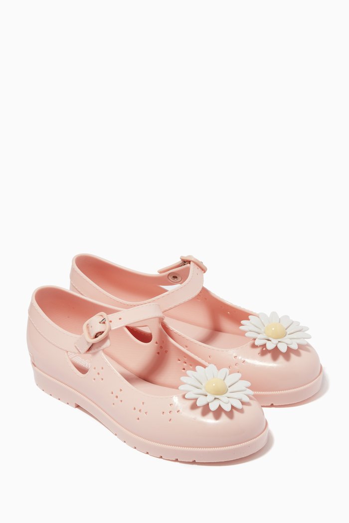 Classic Daisy Sandals with Bag, Pink