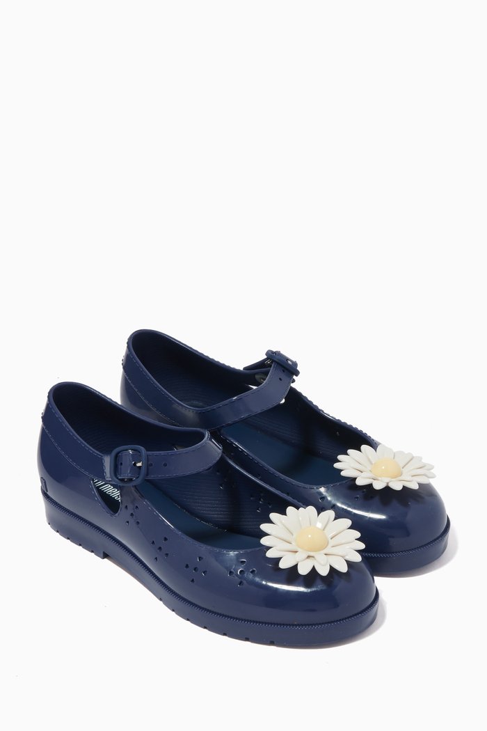 

Classic Daisy Sandals with Bag, Blue