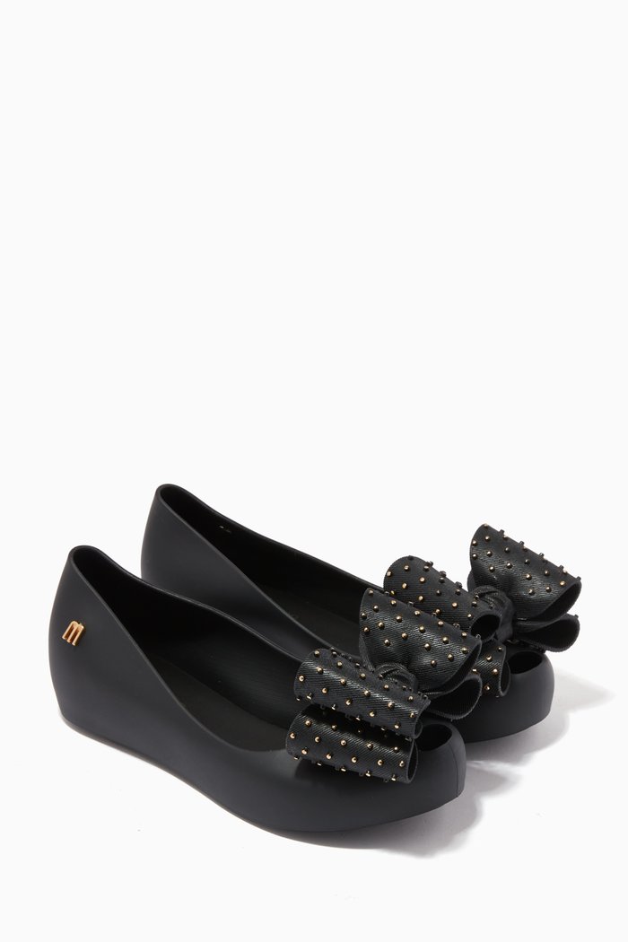 

Ultragirl Dot Bow Sandals, Black