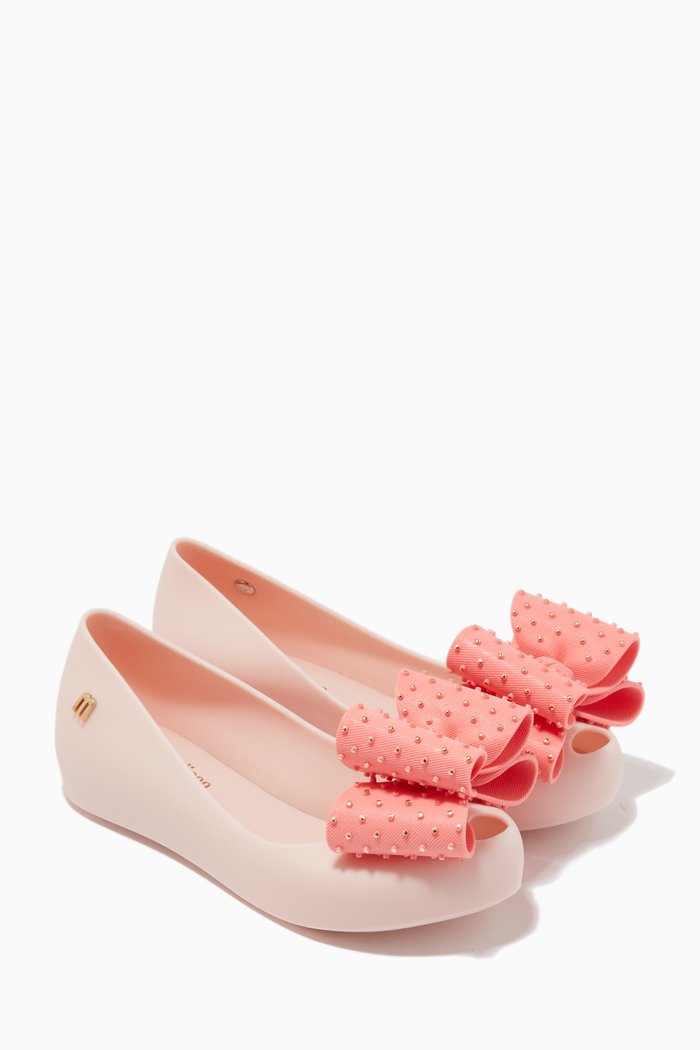 

Ultragirl Dot Bow Sandals, Pink