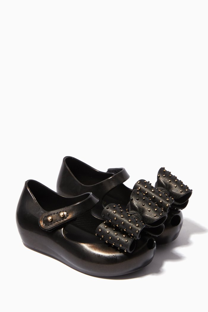 

Ultragirl Dot Bow Sandals, Black