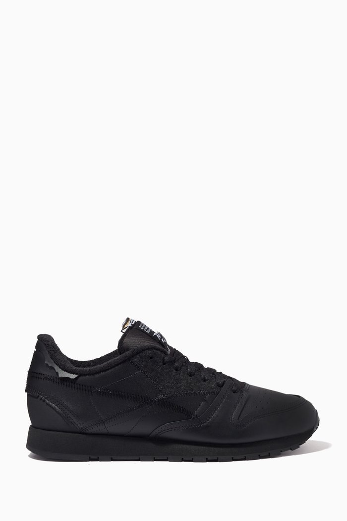 

x Margiela Memory Of Sneakers in Leather, Black