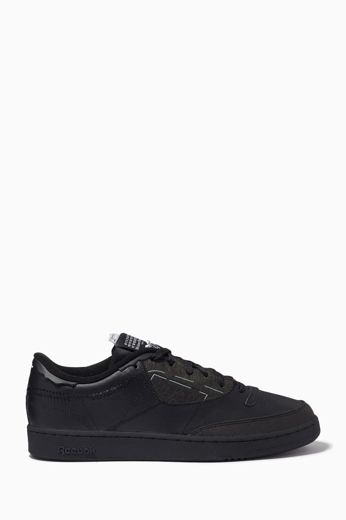 

x Margiela Club C Memory Of Sneakers in Leather, Black