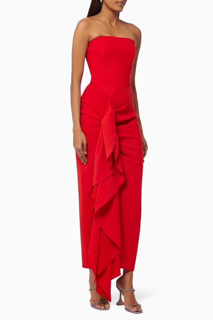 

The Thalia Dress in Crepe, Red