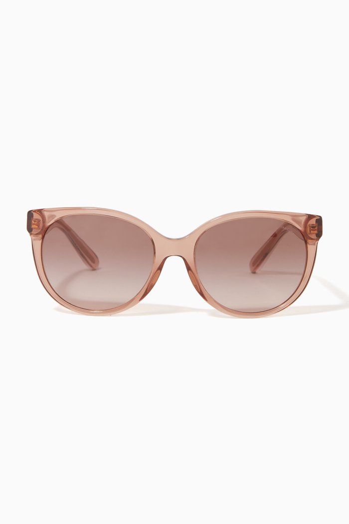 Cat-eye Sunglasses in Acetate, Brown