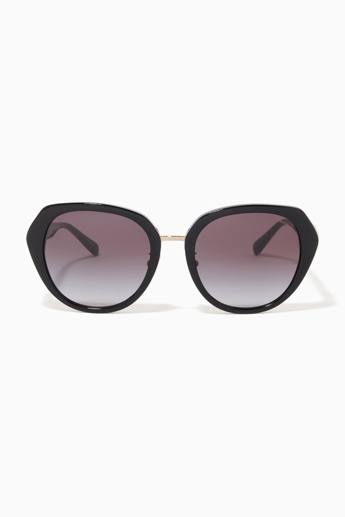 

Round Sunglasses in Acetate, Black