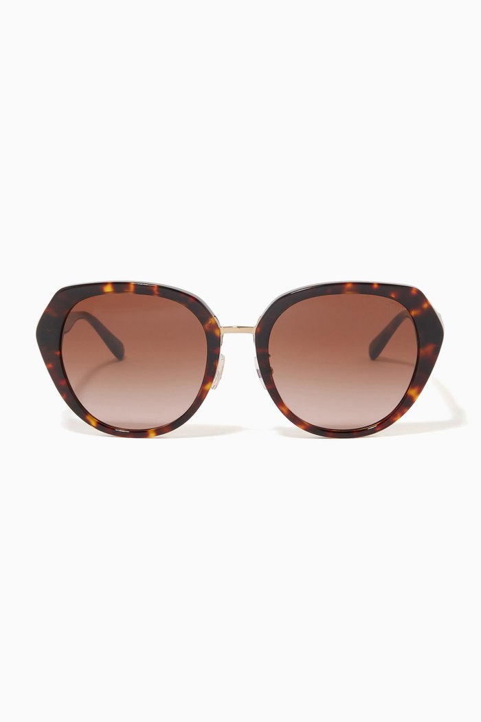 

Round Sunglasses in Acetate, Brown