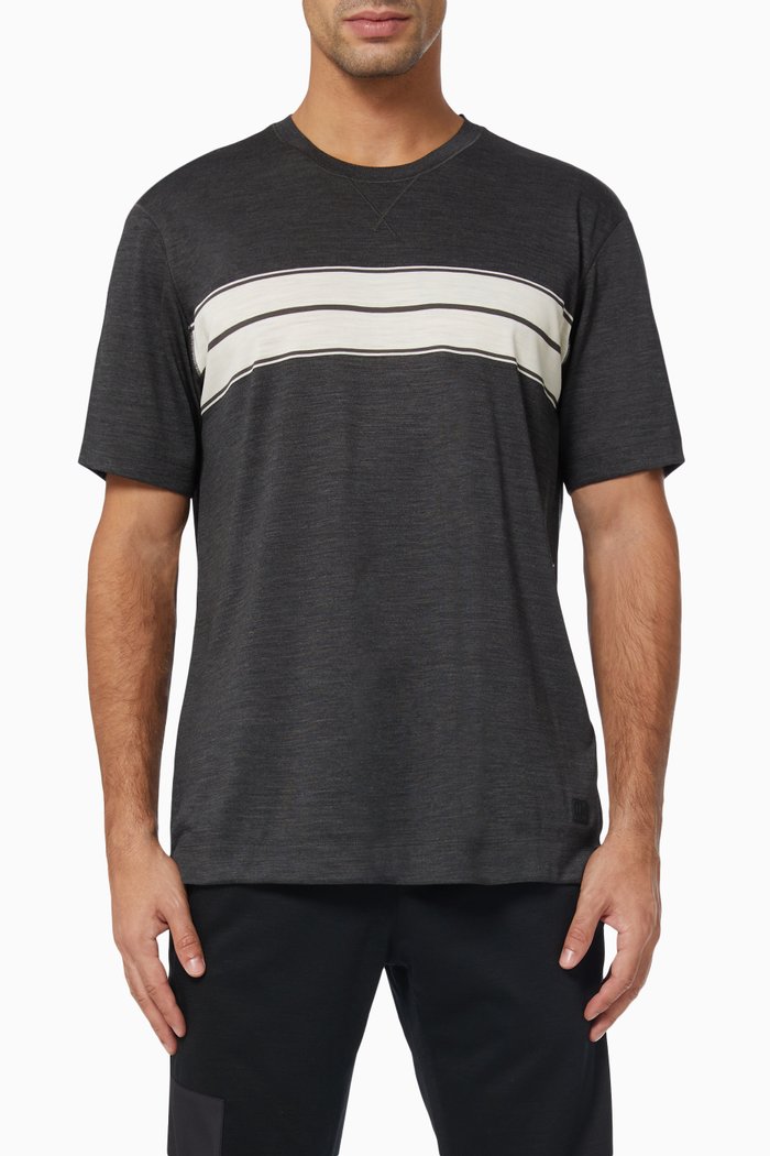 

Techmerino™ T-shirt in Wool Jersey, Grey