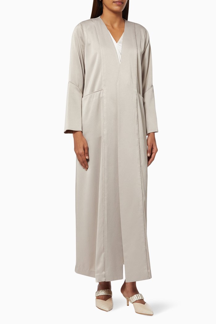 

Structured Sandstone Abaya, Neutral