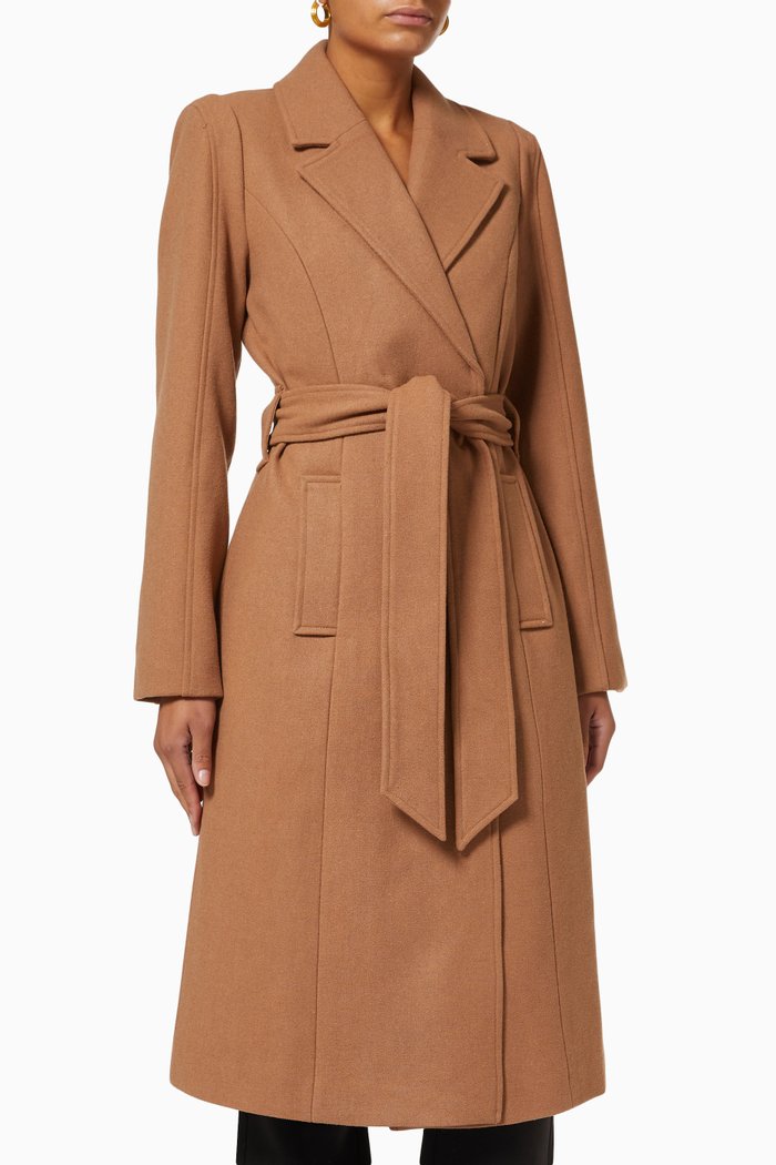 

Yaskiliva Coat in Wool Blend, Brown