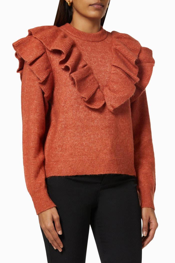 

Yaschura Pullover in Organic Cotton Knit, Burgundy