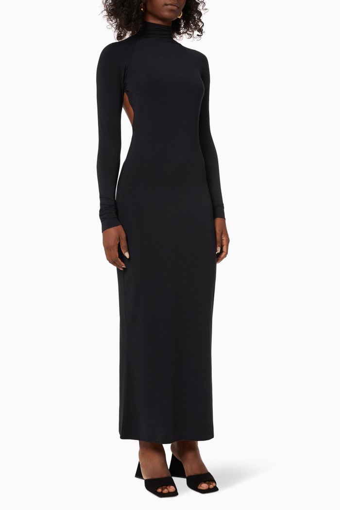 

Lenny Dress in Jersey, Black