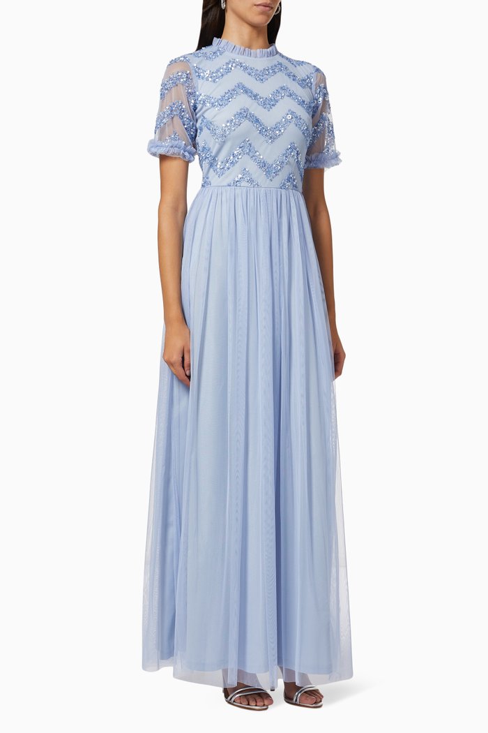Nommos Embellished Dress, Blue