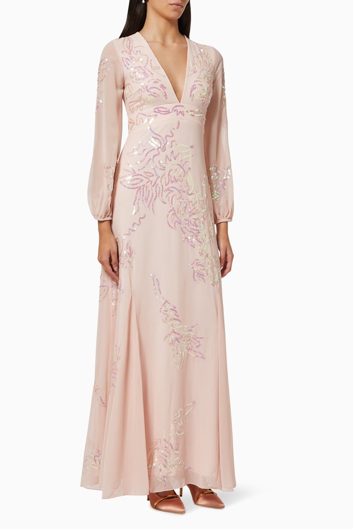 

Abzu Embellished Dress, Pink