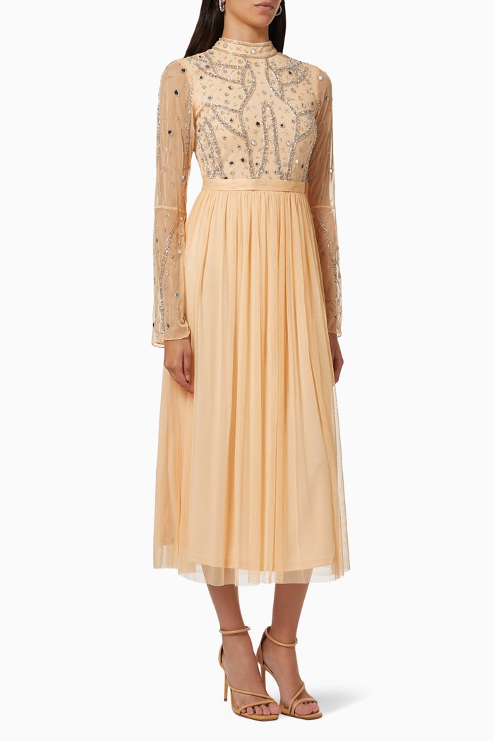 

Belisama Embellished Dress, Neutral