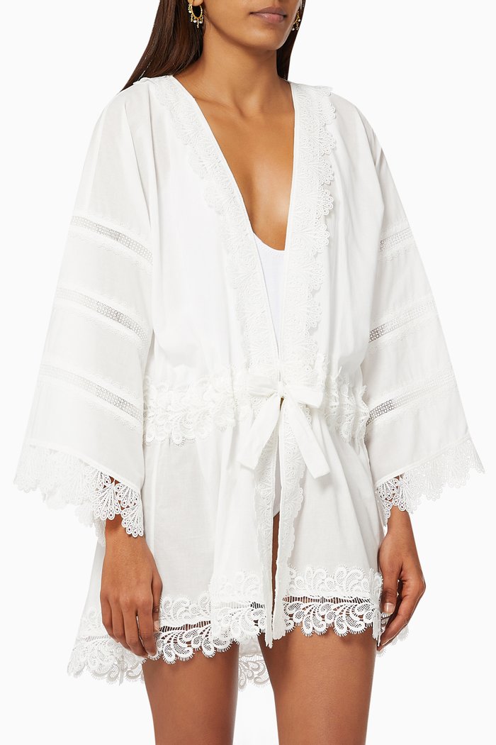

El Rincon Kimono in Cotton, Neutral