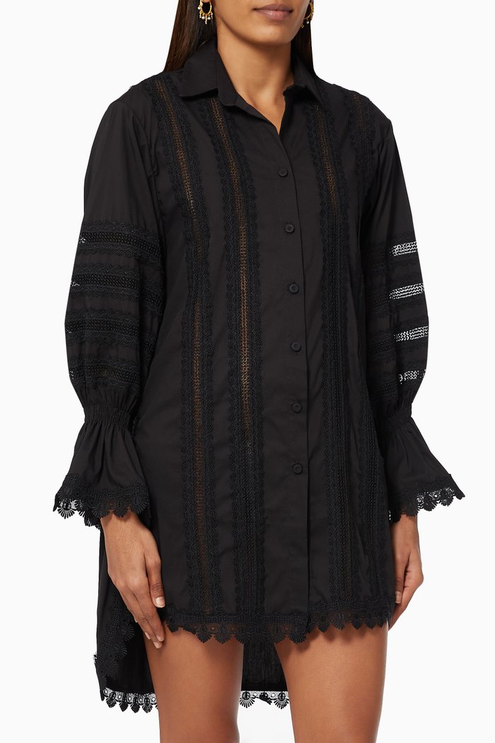 

Catalana Shirt in Cotton, Black