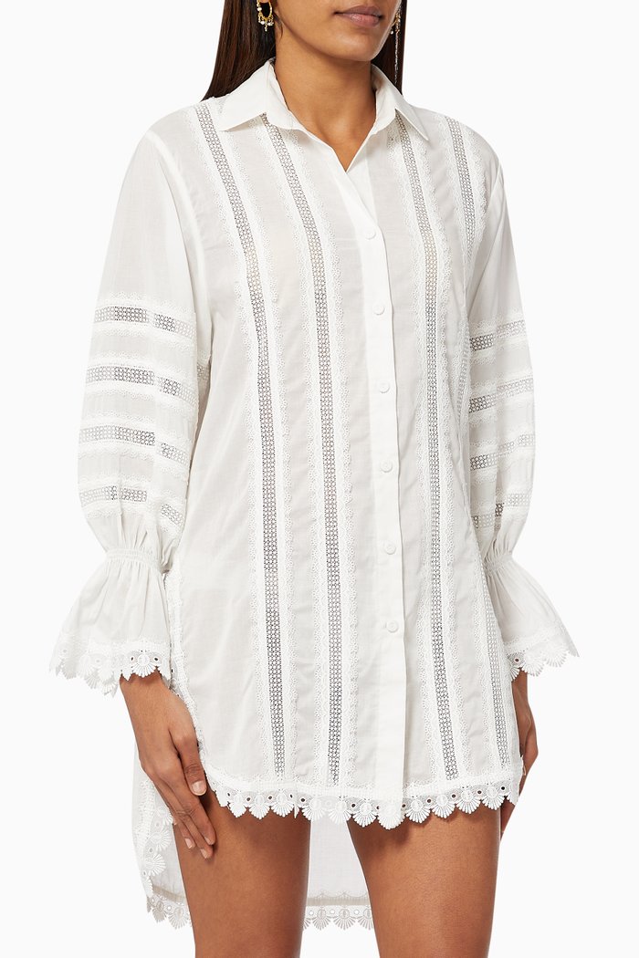 

Catalana Shirt in Cotton, Neutral