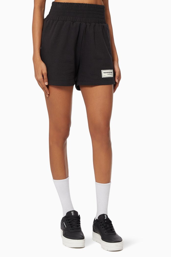 

Organic Bamboo Boxer Lounge Shorts, Black
