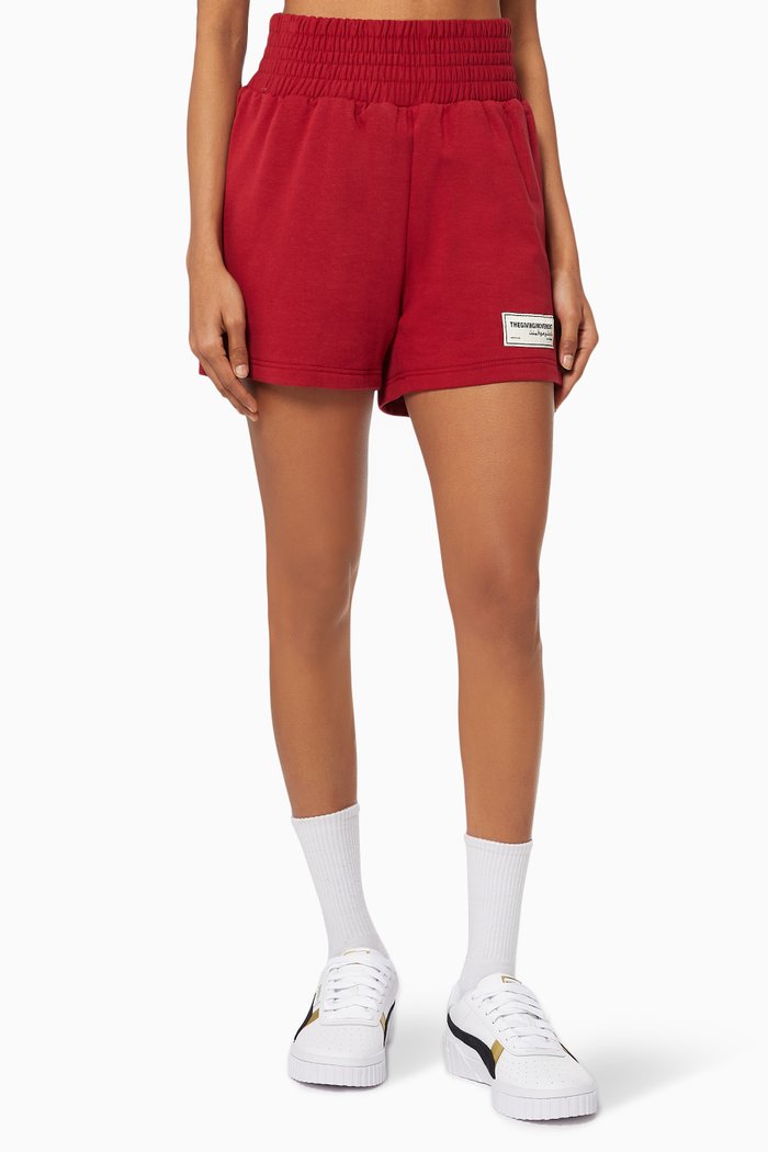 

Organic Bamboo Boxer Lounge Shorts, Burgundy