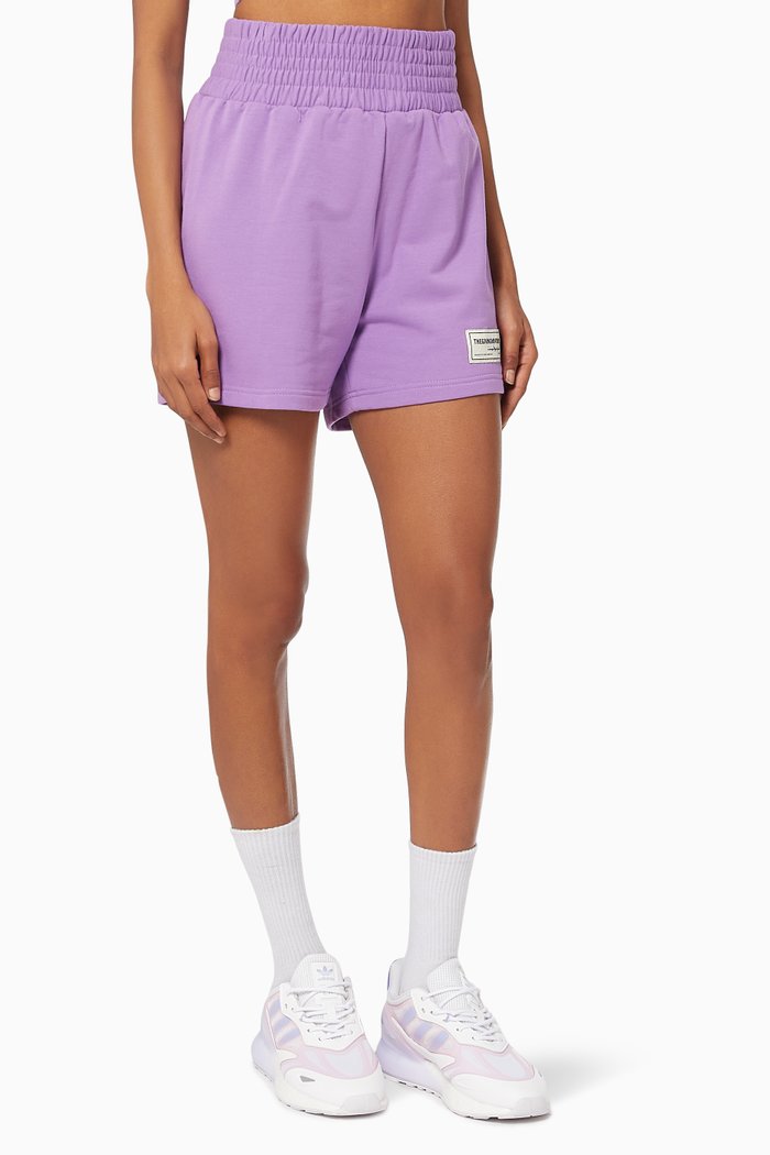 

Organic Bamboo Boxer Lounge Shorts, Purple
