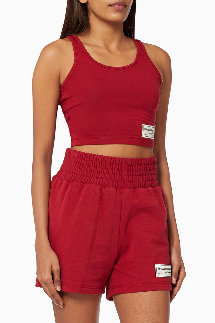 

Lightweight Organic Bamboo Scoop Neck Tank Top, Burgundy