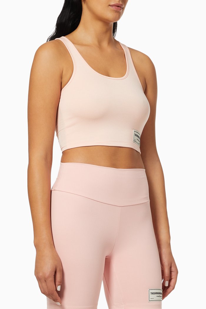 

Lightweight Organic Bamboo Scoop Neck Tank Top, Pink