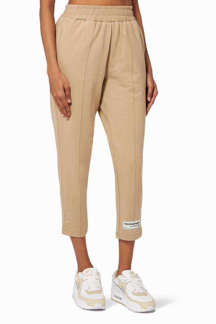 

Organic Bamboo Tapered Joggers, Neutral